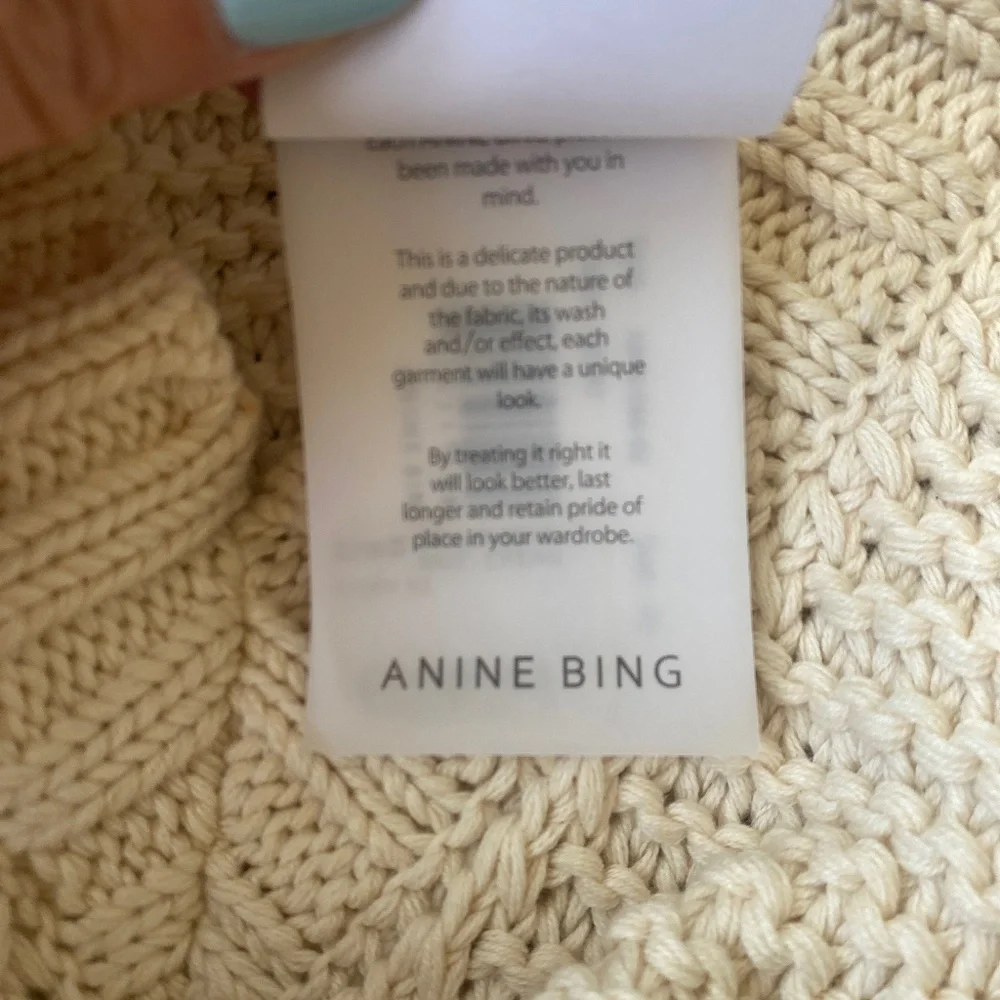 NWT Anine Bing XS Bell Sleeve Knit Sweater - Picture 9 of 12